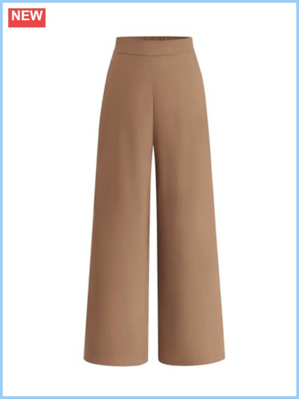 Women's High Waisted Wide Leg Business Casual Trousers with Pockets